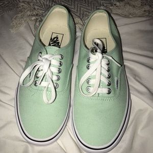BRAND NEW Mint Green Vans
